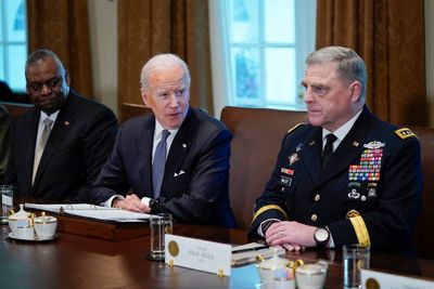 Biden lauds commanders for 'exceptional' work arming Ukraine