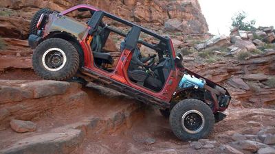 See Pro Drifter Conquer Moab's Worst In A Stock, Stripped Ford Bronco