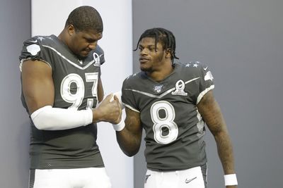 Ravens DL Calais Campbell shares thoughts on contract situation of QB Lamar Jackson