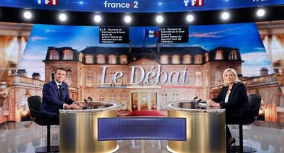 That other election, the other debate: Macron leads but Le Pen a formidable force