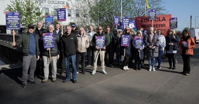 Paisley college lecturers walk out in row over pay that has rumbled on since June