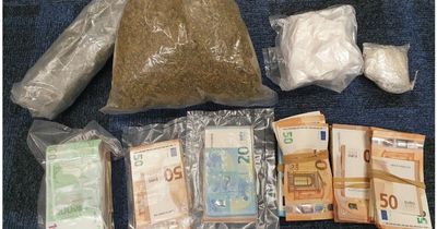 Man arrested after drugs and cash worth over €75k seized by officers in Bray
