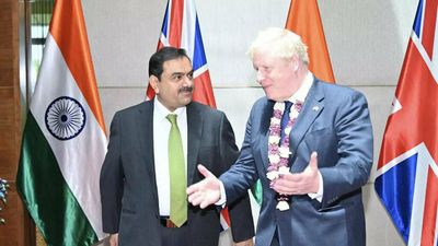 British PM Boris Johnson meets industrialist Gautam Adani