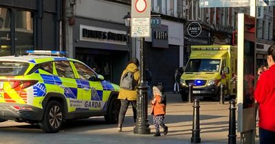 Footpath covered in blood after gruesome Dublin city centre incident