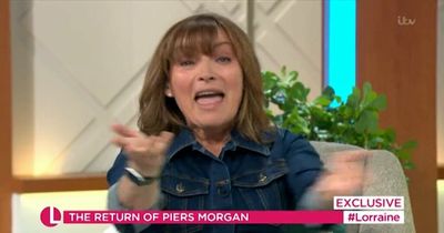 Lorraine shouts at Piers Morgan after pointing out he's been sacked from every job he's had