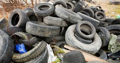 Dodgy Glasgow workman dumped more than 51 tonnes of old tyres across the city