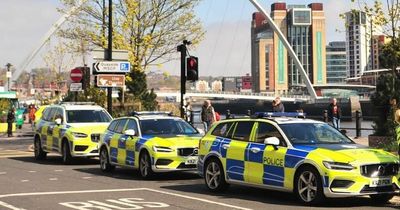 Two arrests made on the Quayside after police helicopter tracks suspicious car