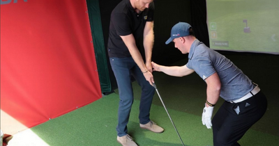 Irish golf ace Brendan Lawlor meets Prince Harry and gives Royal a swing lesson