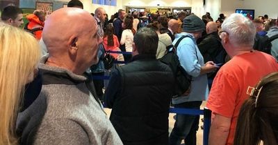 Holidaymakers at Belfast Airport face chaos as queues snake outside terminal