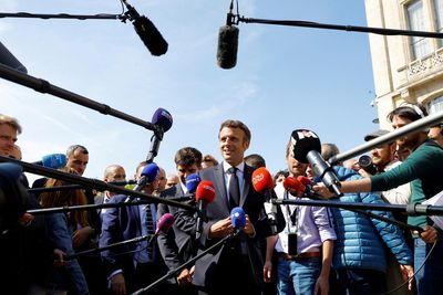 Macron hits below the belt on election campaign trail