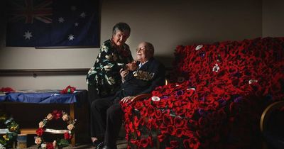 Veteran Alf Carpenter marches past 105th birthday, bound for Anzac Day