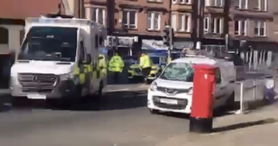 Pedestrian rushed to hospital after being 'hit by vehicle' on Scots road