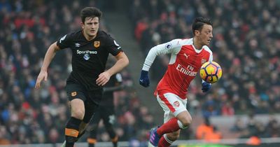 Former Arsenal star Mesut Ozil sends Harry Maguire message following chilling bomb threat