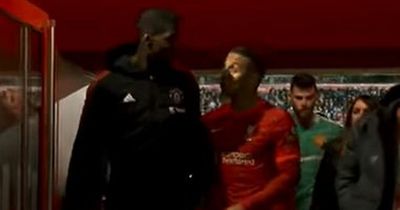 Thiago Alcantara talks with Paul Pogba spotted as Luis Diaz copies Jurgen Klopp in Liverpool rout over Manchester United