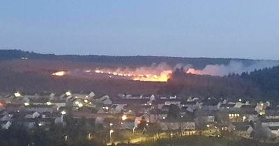 Huge wildfire breaks out near Scots village as emergency services race to scene