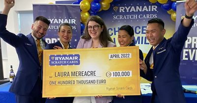 Ryanair passenger plans to open a bakery after bagging €100,000 via flight scratch card