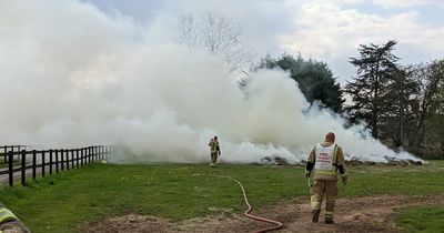Blaze destroys fifteen tonnes of hay at Nailsea farm