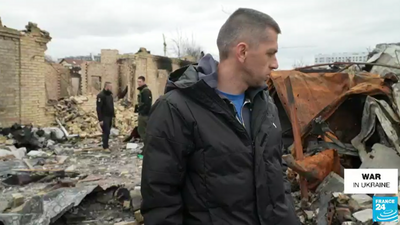 'I have no words': Ukrainian returns home to devastated Kyiv suburb