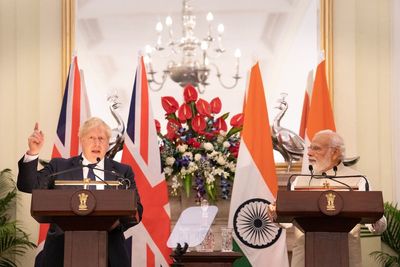 Boris Johnson avoids mentioning Ukraine, in bid not to ruffle host’s feathers on India trip