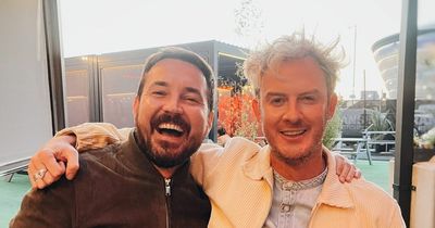 Martin Compston visits Glasgow's Cranside Kitchen during BBC series filming break