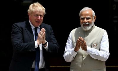 Boris Johnson says he will still be prime minister in October as Partygate overshadows India trip – as it happened
