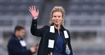 Amanda Staveley's full-time moment with Newcastle fans as owners play football on pitch