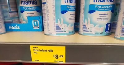 Aldi in hot water with mums over £8.49 baby milk formula