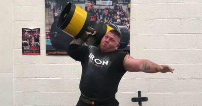 Strongman left with 'gaping hole' in calf after dropping 140kg weight on his leg