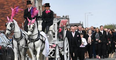 Mourners pay respects at funeral to little girl and 'beautiful angel' who battled cancer three times