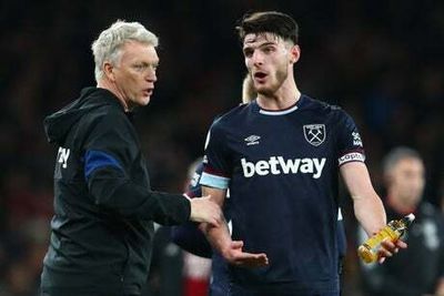 David Moyes willing to move Declan Rice back to help solve West Ham’s defensive crisis