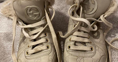 Katie Price sells old Gucci trainers online for £170 ahead of bankruptcy hearing