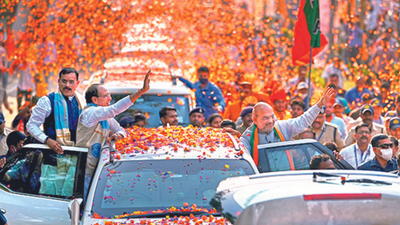 Bhopal: Amit Shah hails Narendra Modi govt success in tackling terrorism & Naxalism