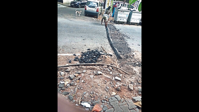 Chennai: TNEB digs up road without GCC nod