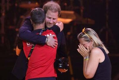 ‘Proud’ Prince Harry says Invictus Games have saved lives as he hugs competitors at closing event