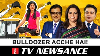 TV Newsance 168: Bulldozer ka religion and news anchors ki khushi