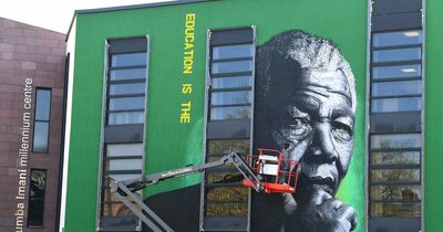 Nelson Mandela mural in Toxteth nearing completion ahead of family visit