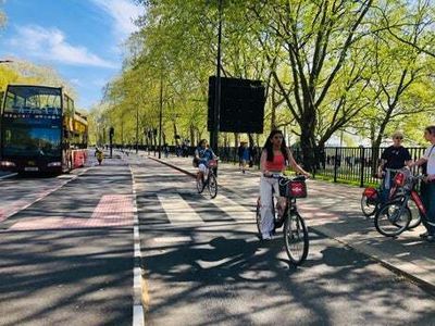 Park Lane’s controversial pop-up cycle lane is getting more popular, figures reveal