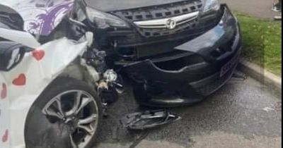 Motors wrecked as man hospitalised in horror three-car crash in Fife