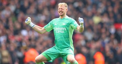 What Aaron Ramsdale did after Bruno Fernandes penalty miss in Arsenal vs Manchester United