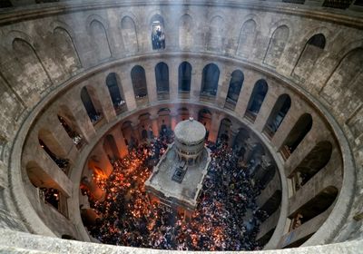 Jerusalem church glows in 'Holy Fire' ritual attended by thousands