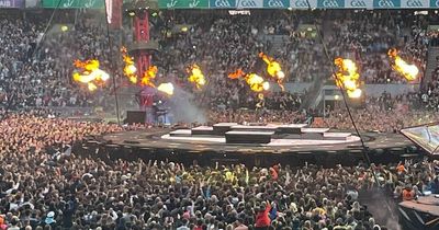 Ed Sheeran performs for thousands of fans at Croke Park as music blasts across the city