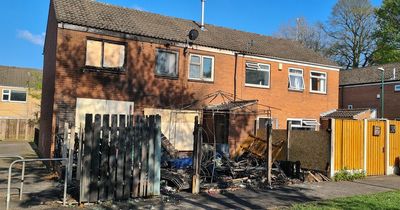 Mum 'scared' as council home in Bulwell goes up in flames