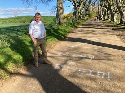 Pro-Russian ‘Z’ graffiti daubed at Game of Thrones filming location in Northern Ireland