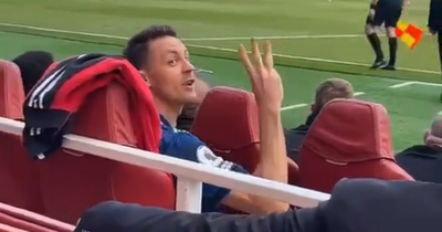 Nemanja Matic mimics Jose Mourinho in argument with Arsenal fan in Manchester United defeat