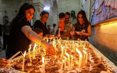 Iraqi Christians celebrate first Easter 'Holy Fire'