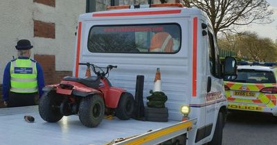 Police mocked after seizing quad bike from 2-year-old child then towing it on huge truck