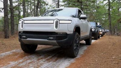 Rivian R1T Shows Bronco & Wrangler Who's Boss Off-Road In Deep Water