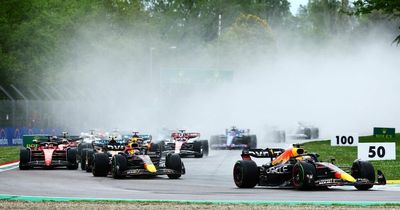 Max Verstappen laps Lewis Hamilton and romps to Imola win as Ferrari suffer disaster