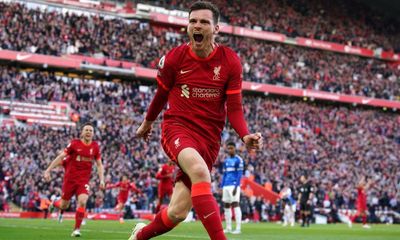 Andy Robertson and Divock Origi sink Everton to keep Liverpool on title trail