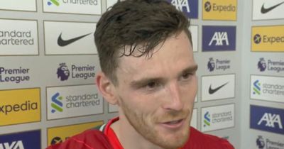 Andy Robertson aims brutal relegation dig at Everton after Liverpool claim derby triumph